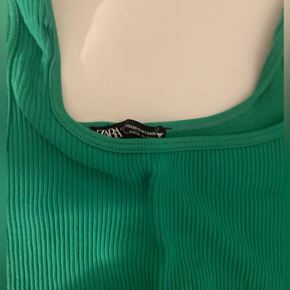 Bundle Zara green cropped tanks | Size XS - Picture 2 of 4